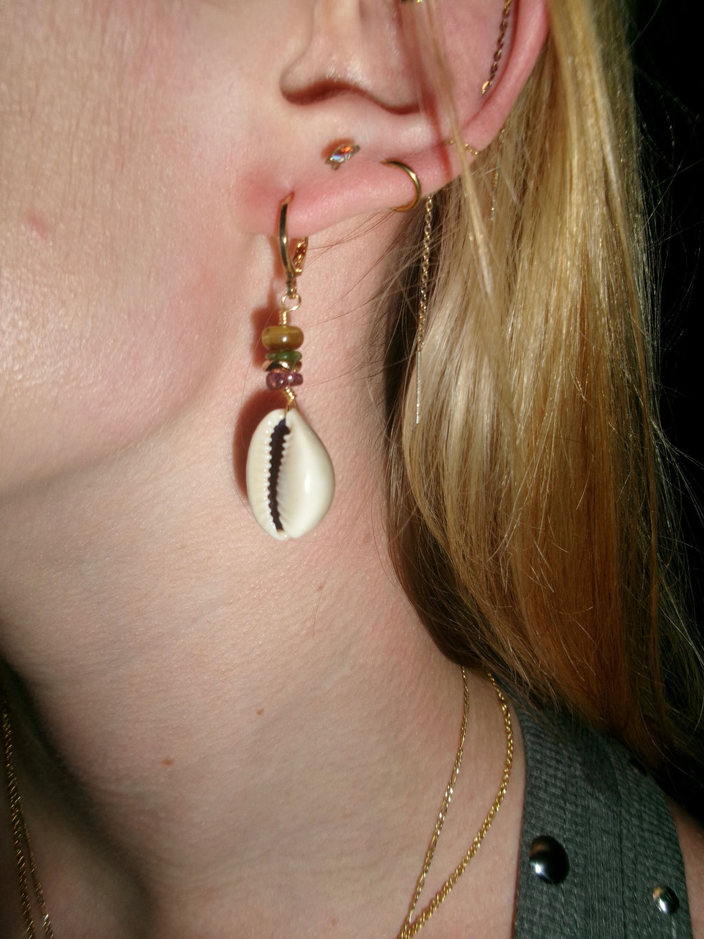 The Abbi Cowrie Earrings