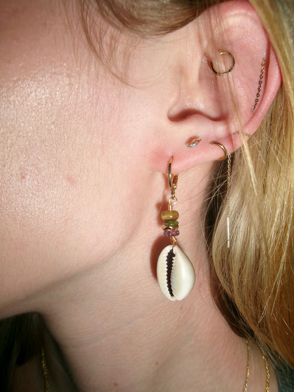 The Abbi Cowrie Earrings