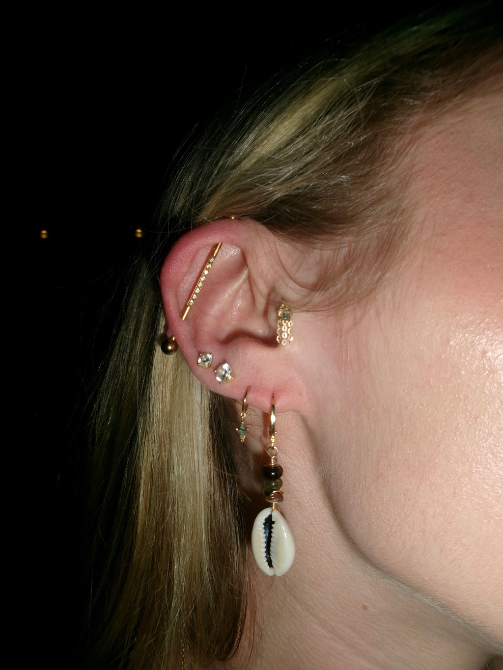 The Abbi Cowrie Earrings