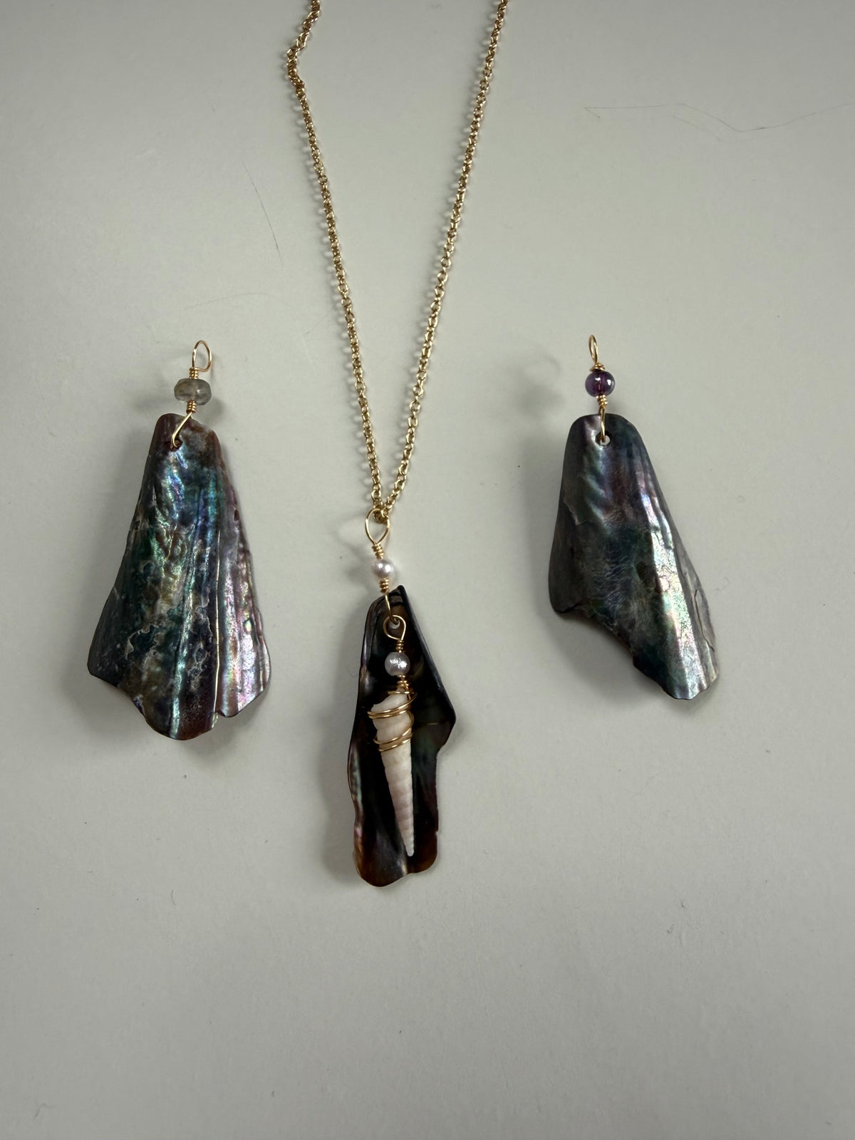 Iridescent Siren Pendants