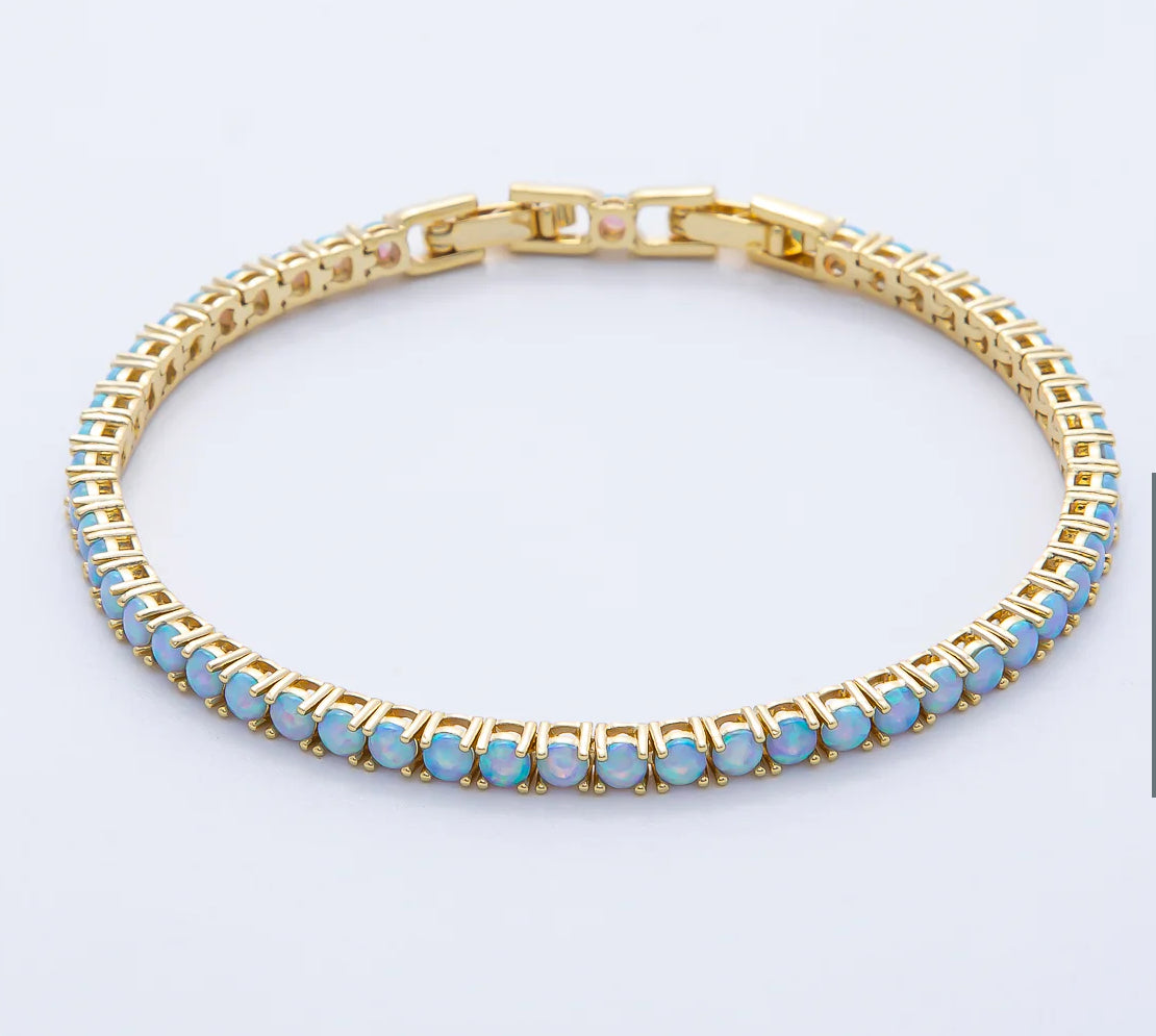 The Blessed Opal Tennis Bracelet