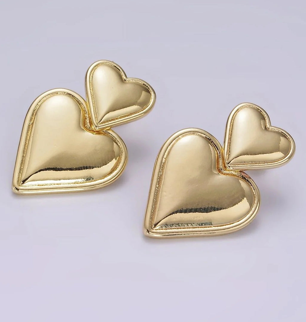 The Sacred Heart Duo Studs