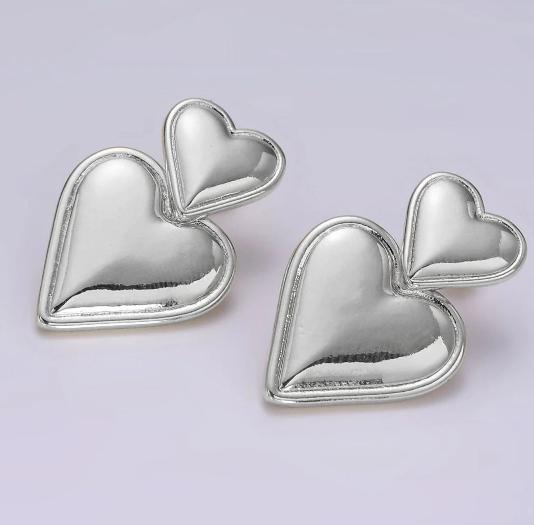 The Sacred Heart Duo Studs