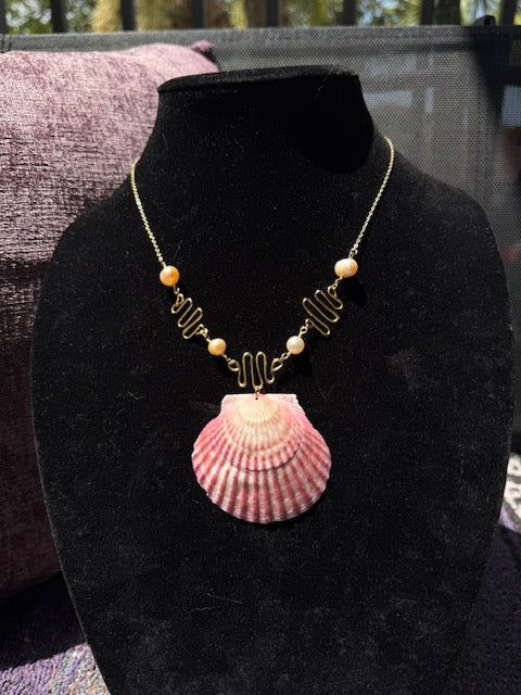 Shell light code necklace